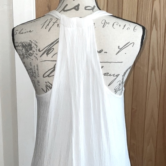 Splendid White Simple Racerback Tank Mini Dress. Worn once! Small - Picture 4 of 10